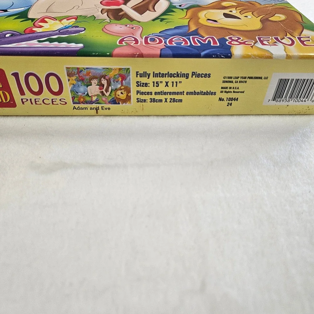 Puzzle World Adam & Eve 100 Piece Jigsaw Puzzle Vintage 1999 Leap Year 10044 NEW